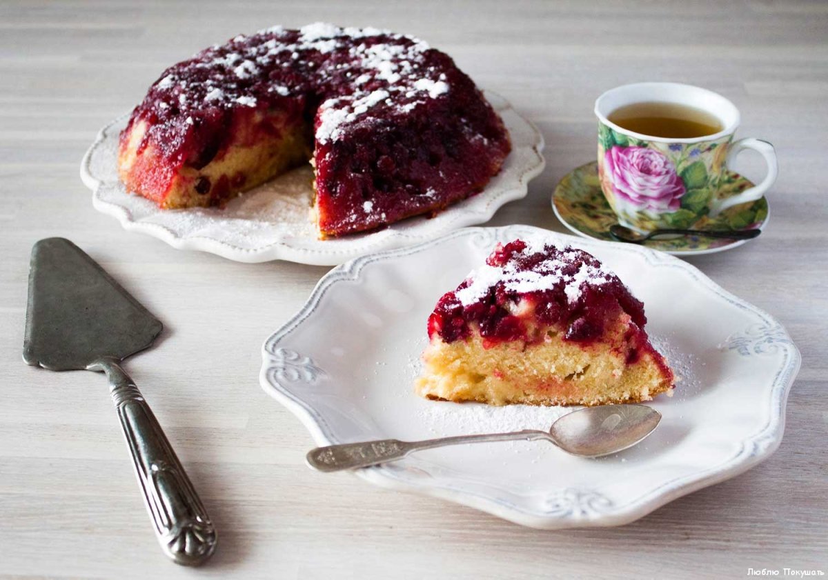 Пирог с джемом круглый