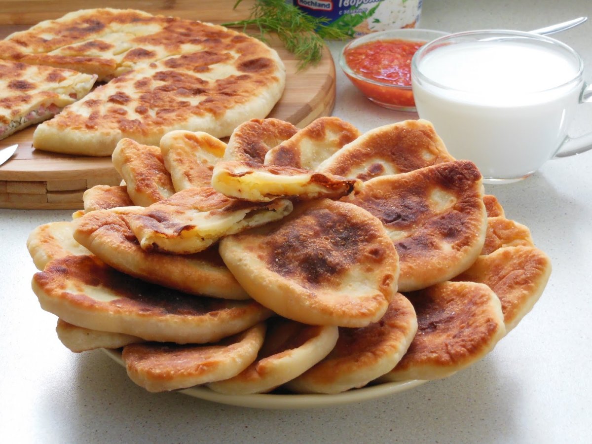 Тонкие пирожки с картошкой