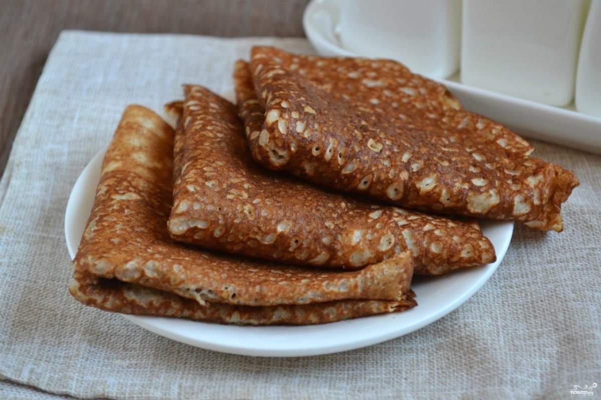 Блины из отрубей