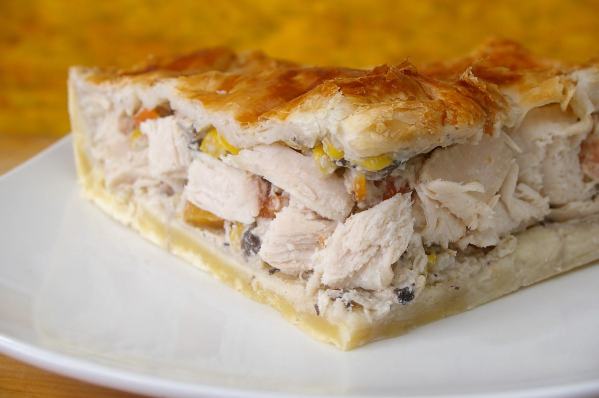 Заливной курник с курицей
