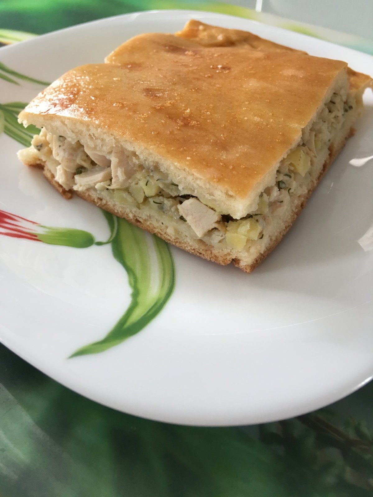 Домашний пирог с мясом
