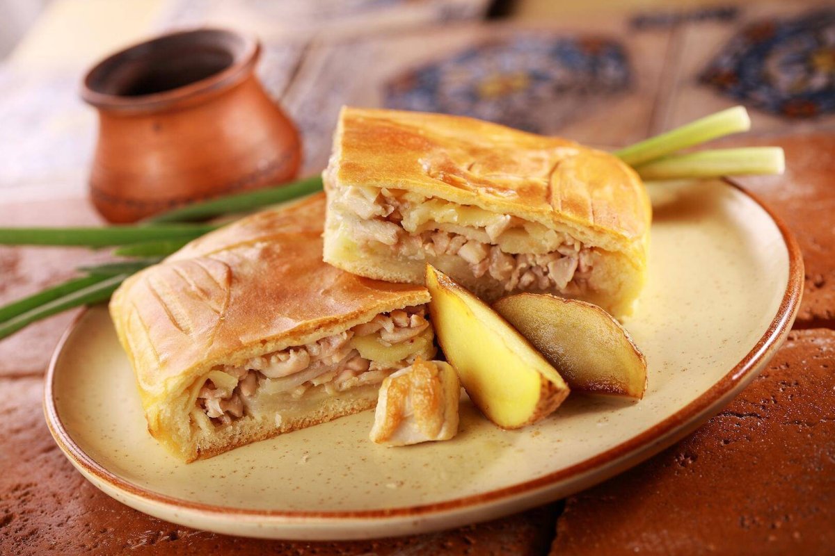 Курник из дрожжевого теста