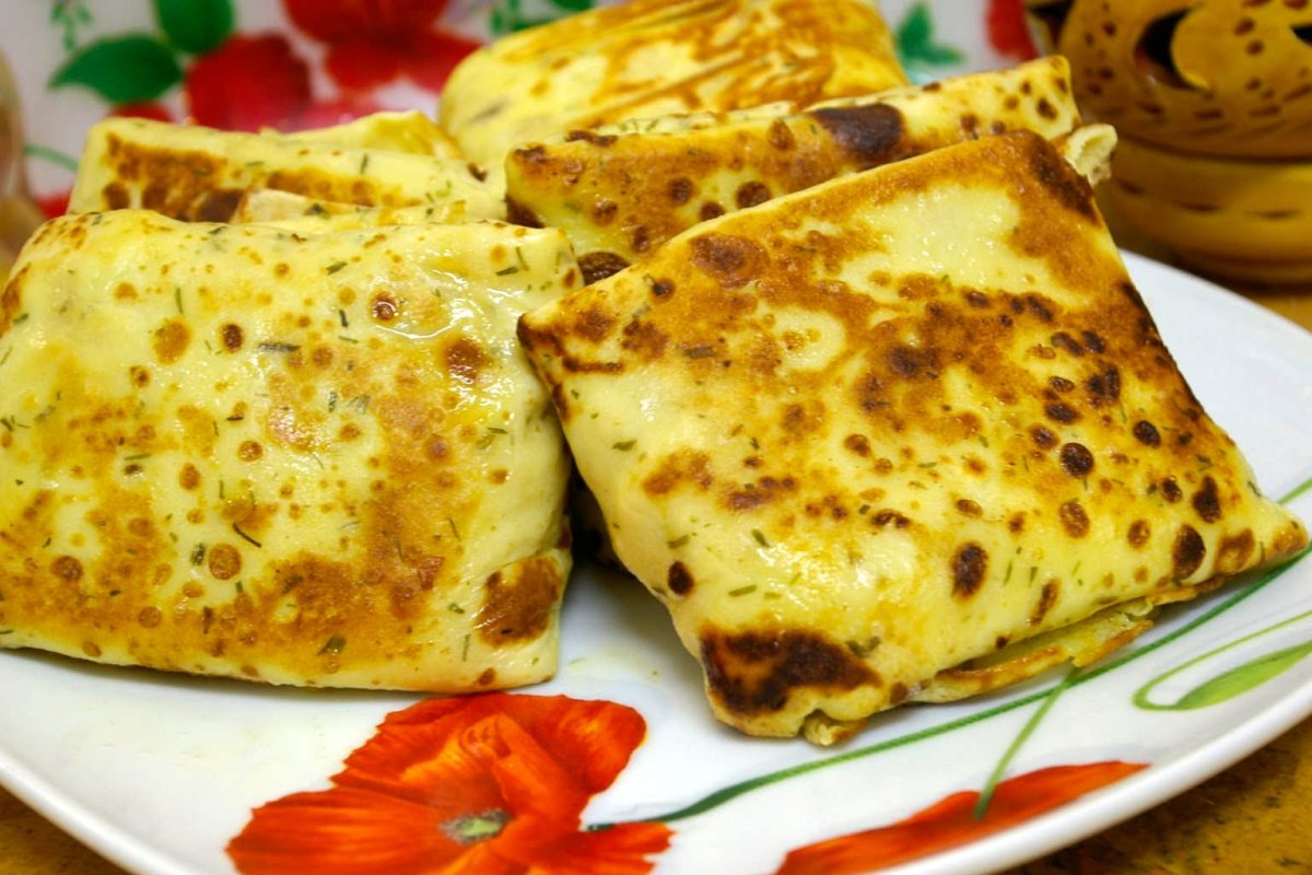 Блинчики с фруктовой начинкой