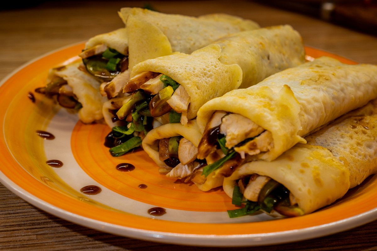 Блинчики с мясом