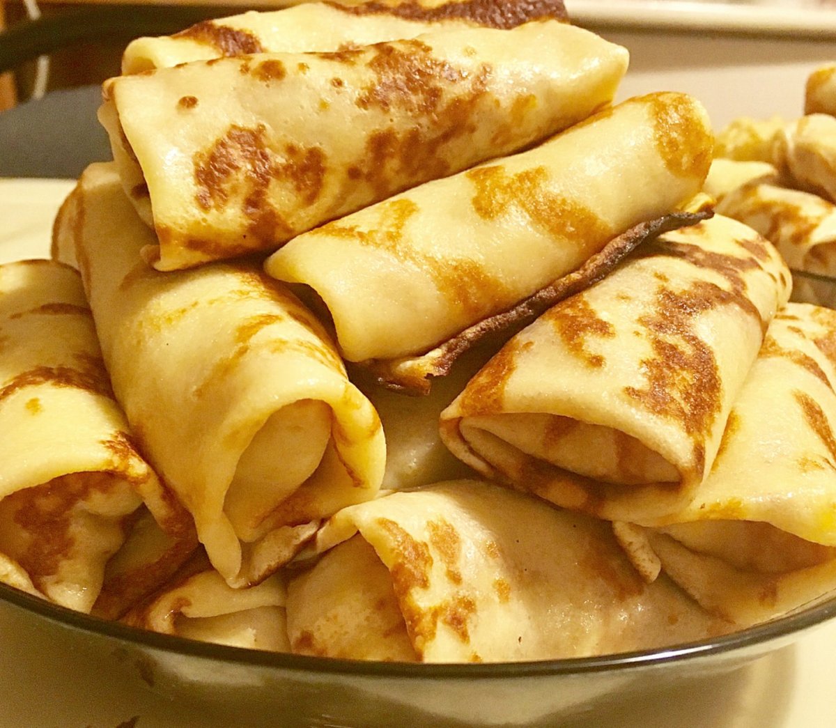 Блинчики с сыром и зеленью