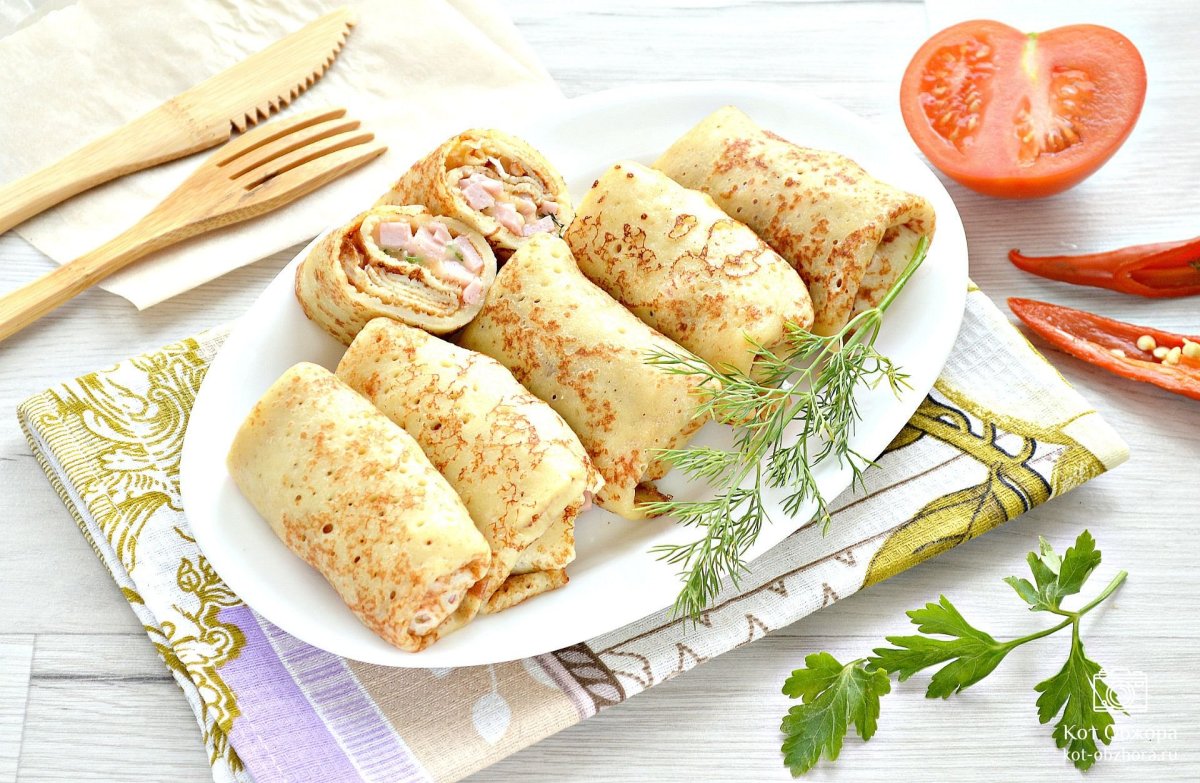 Блинчики с капустой
