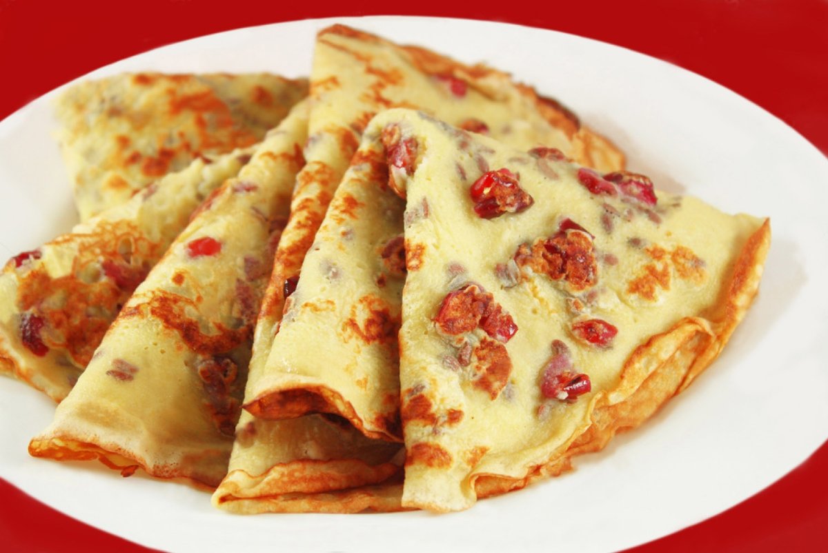 Блины с капустной начинкой