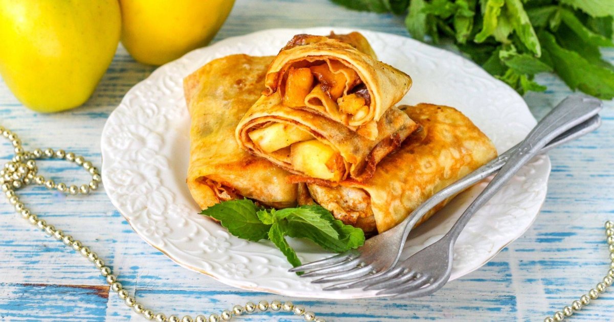 Блинчики с картошкой и луком