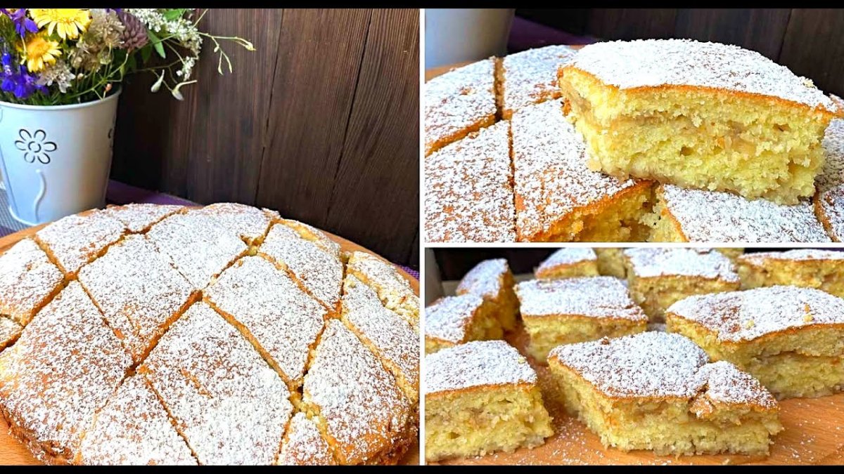 Яблочный спас пирог