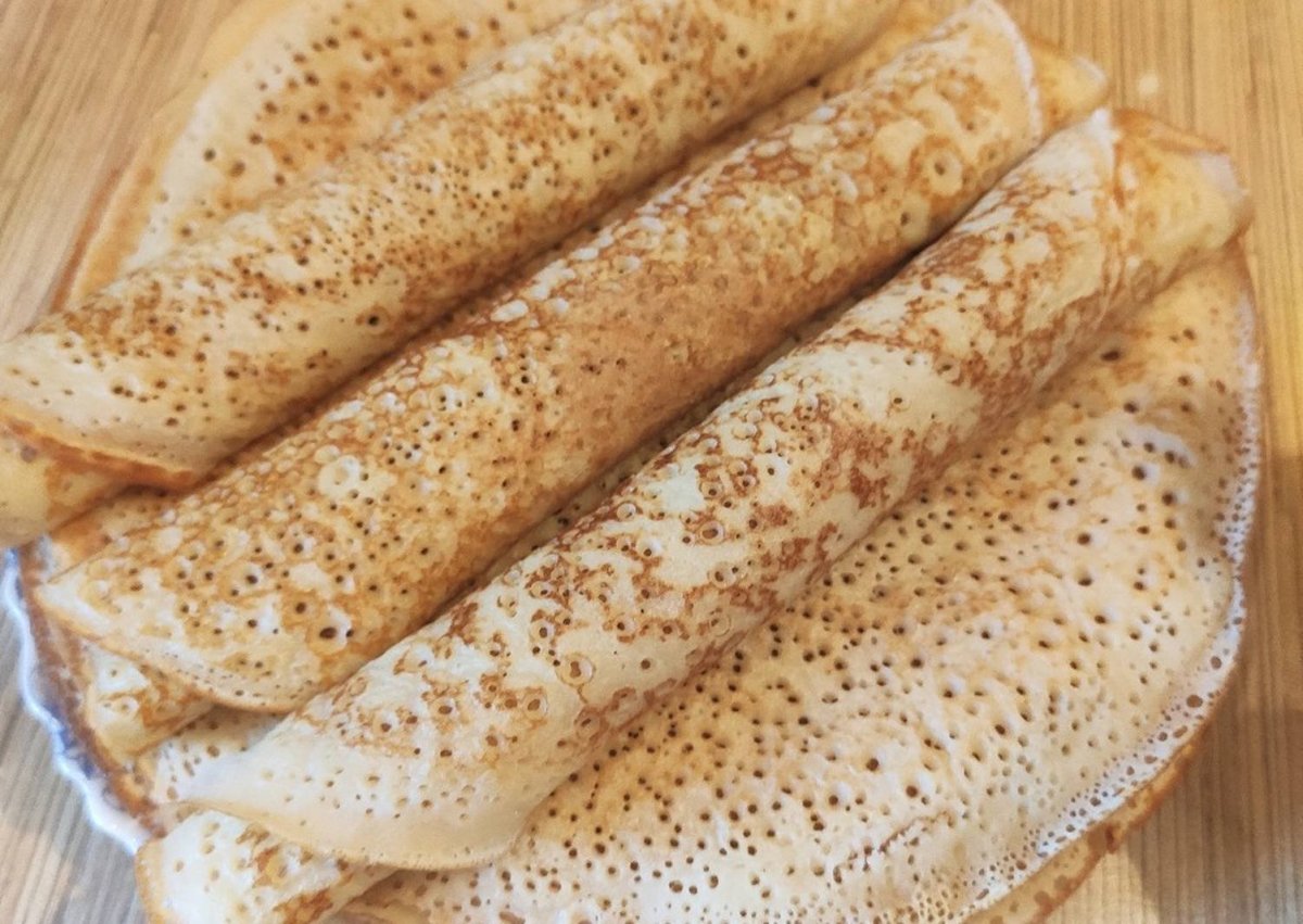 Ажурные блинчики на молоке