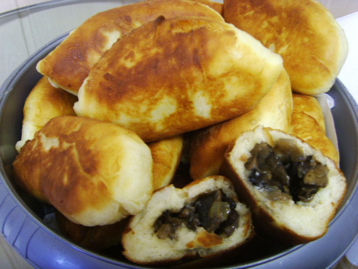Кулебяка с грибами
