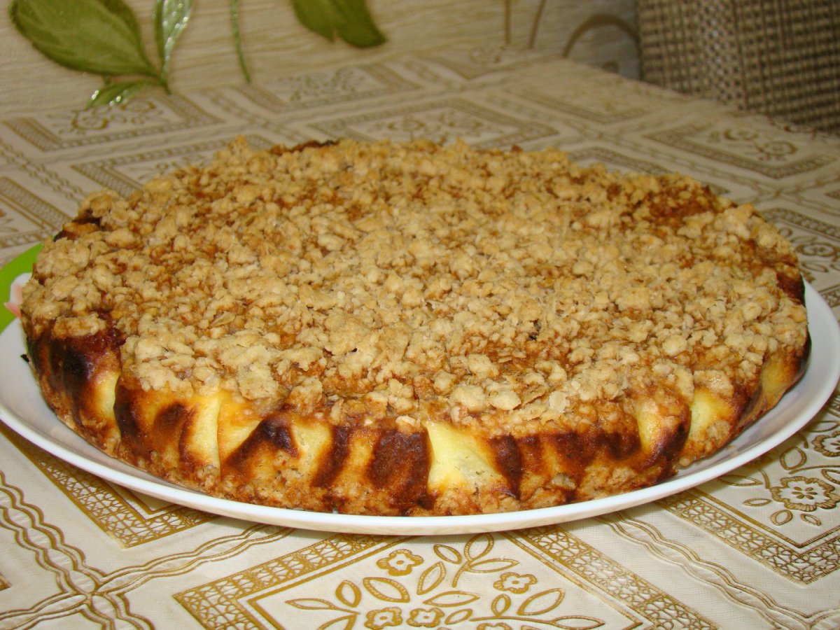 Яблочный пирог крамбл