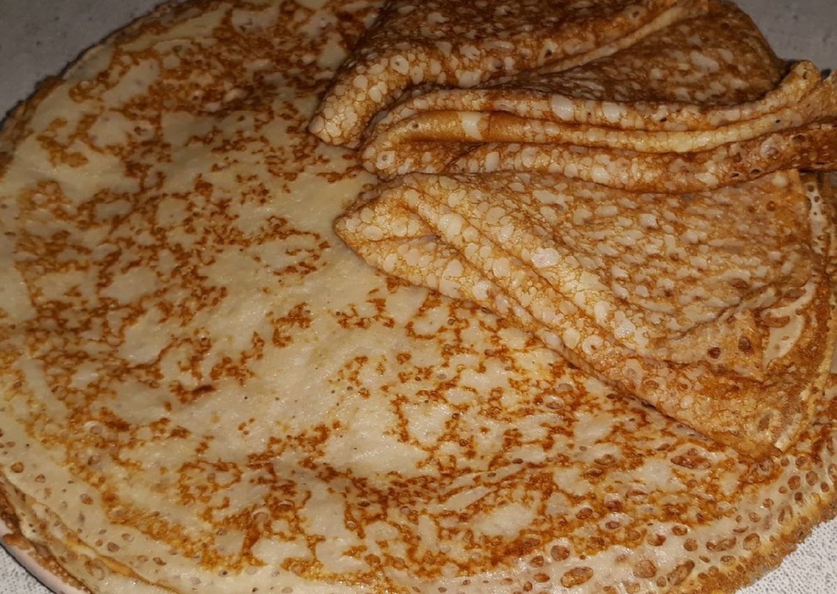 Блины с творогом