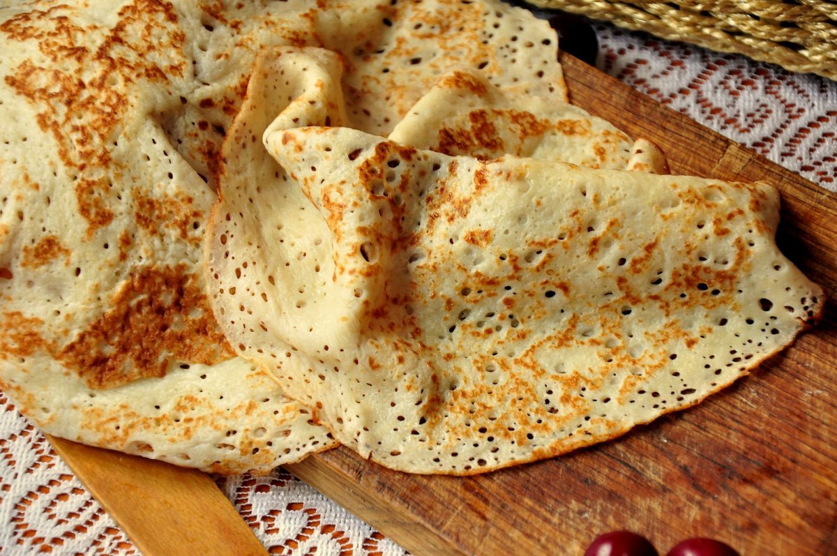 Блинчики на молоке