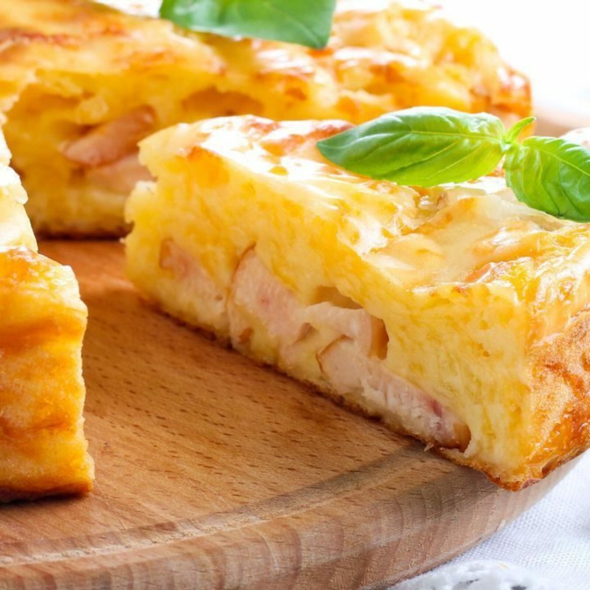 Запеченное тесто с сыром