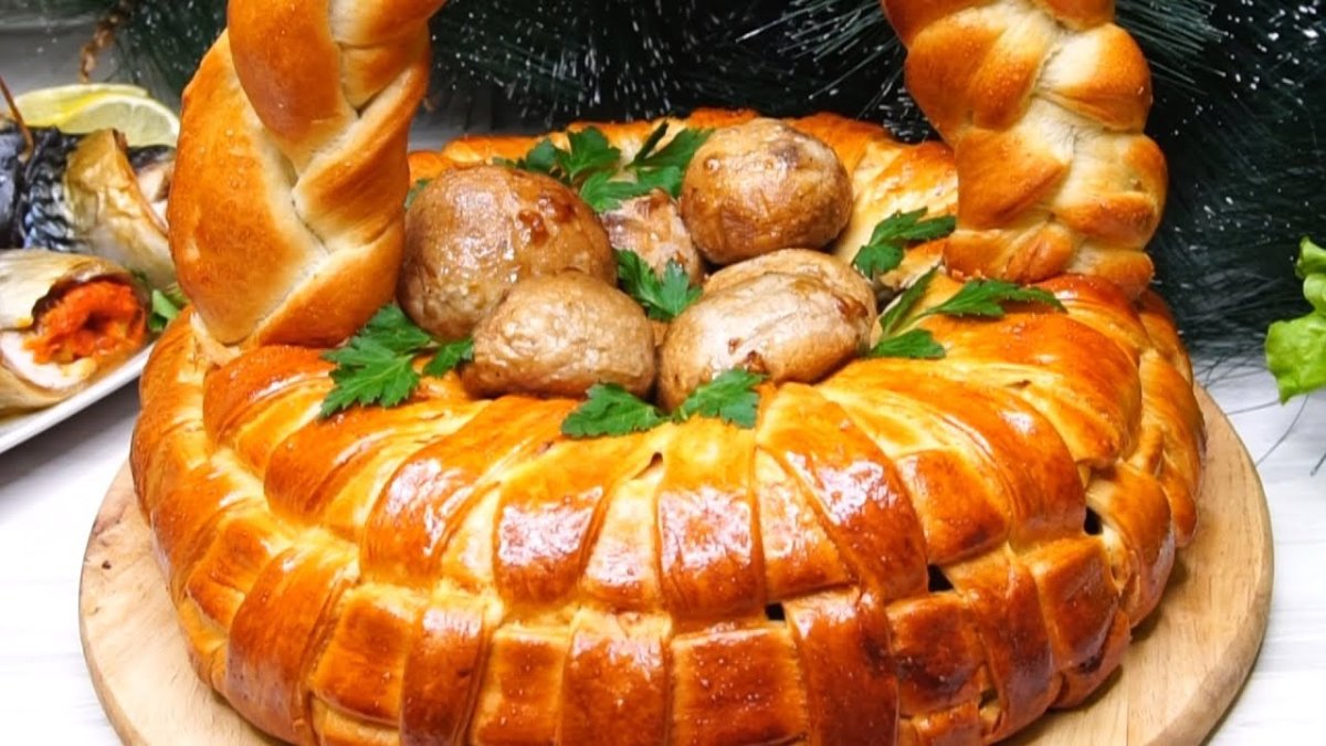 Пирожное корзиночка Лакомка