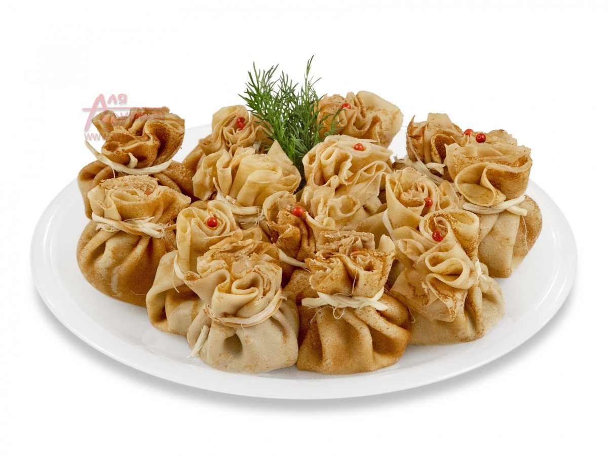 Мешочки из блинов