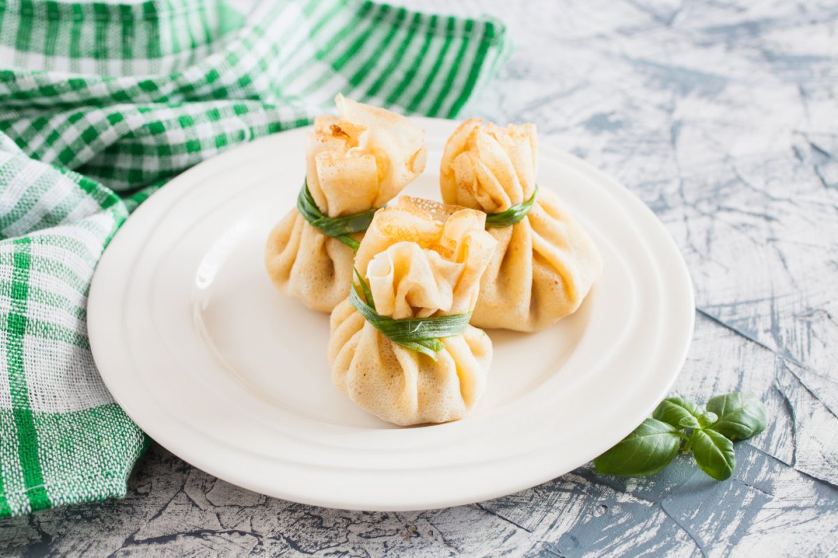 Мешочки с жульеном