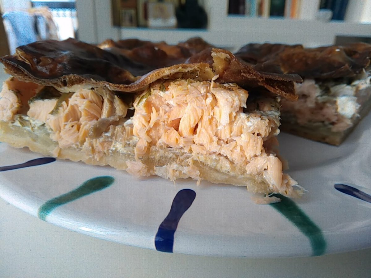 Заливной пирог с кабачками
