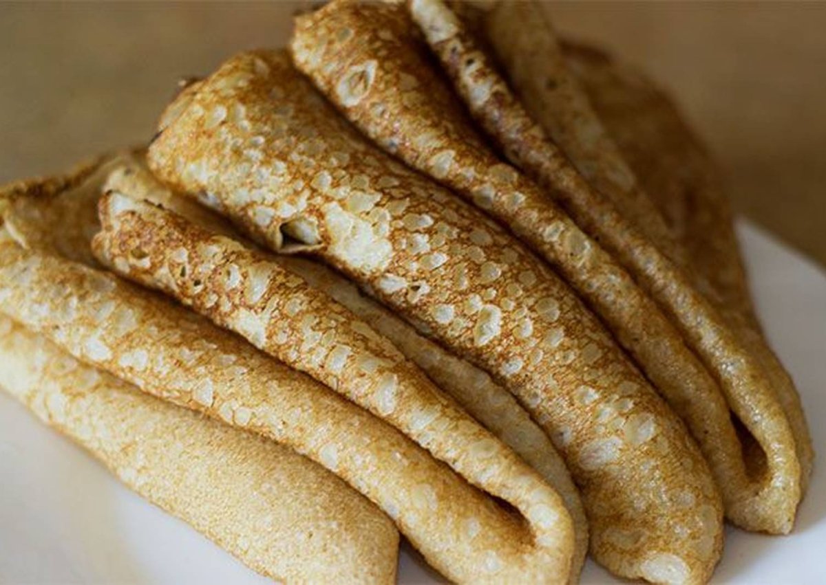 Блинчики ажурные на сыворотке с дырочками
