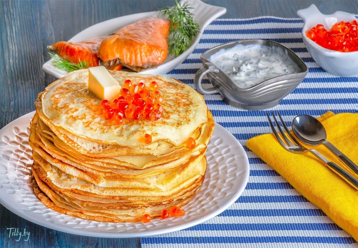 Блины с икрой