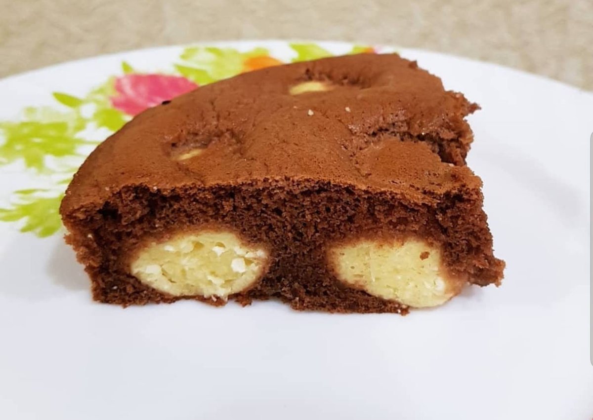 Кокосовый пирог с шоколадом
