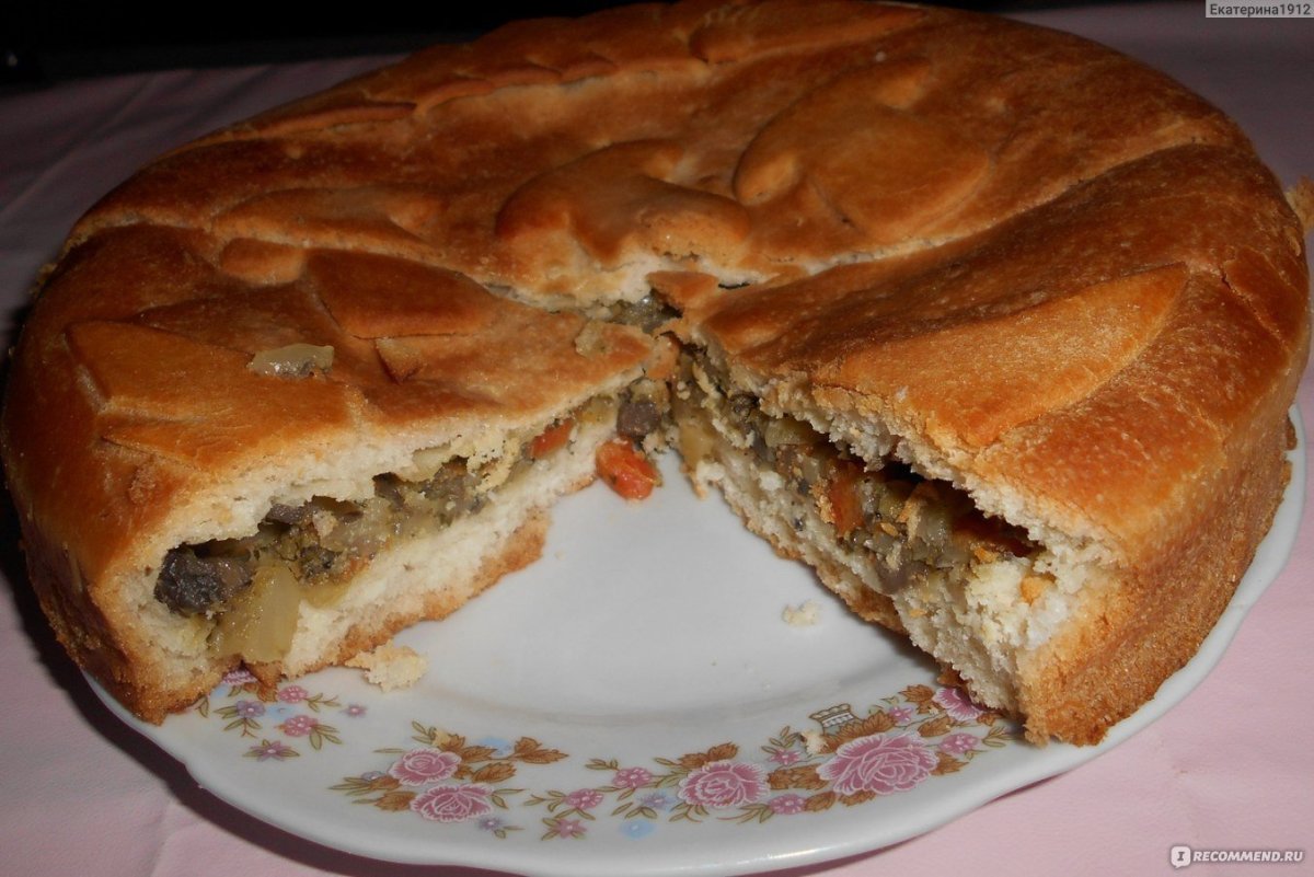 КИШ С грибами
