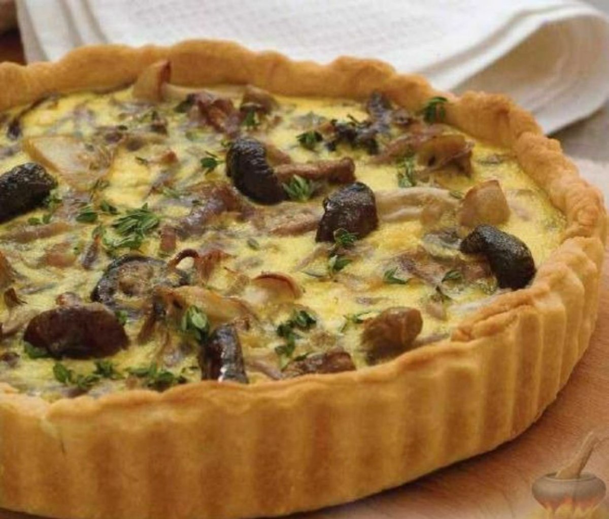 Песочный пирог заливной