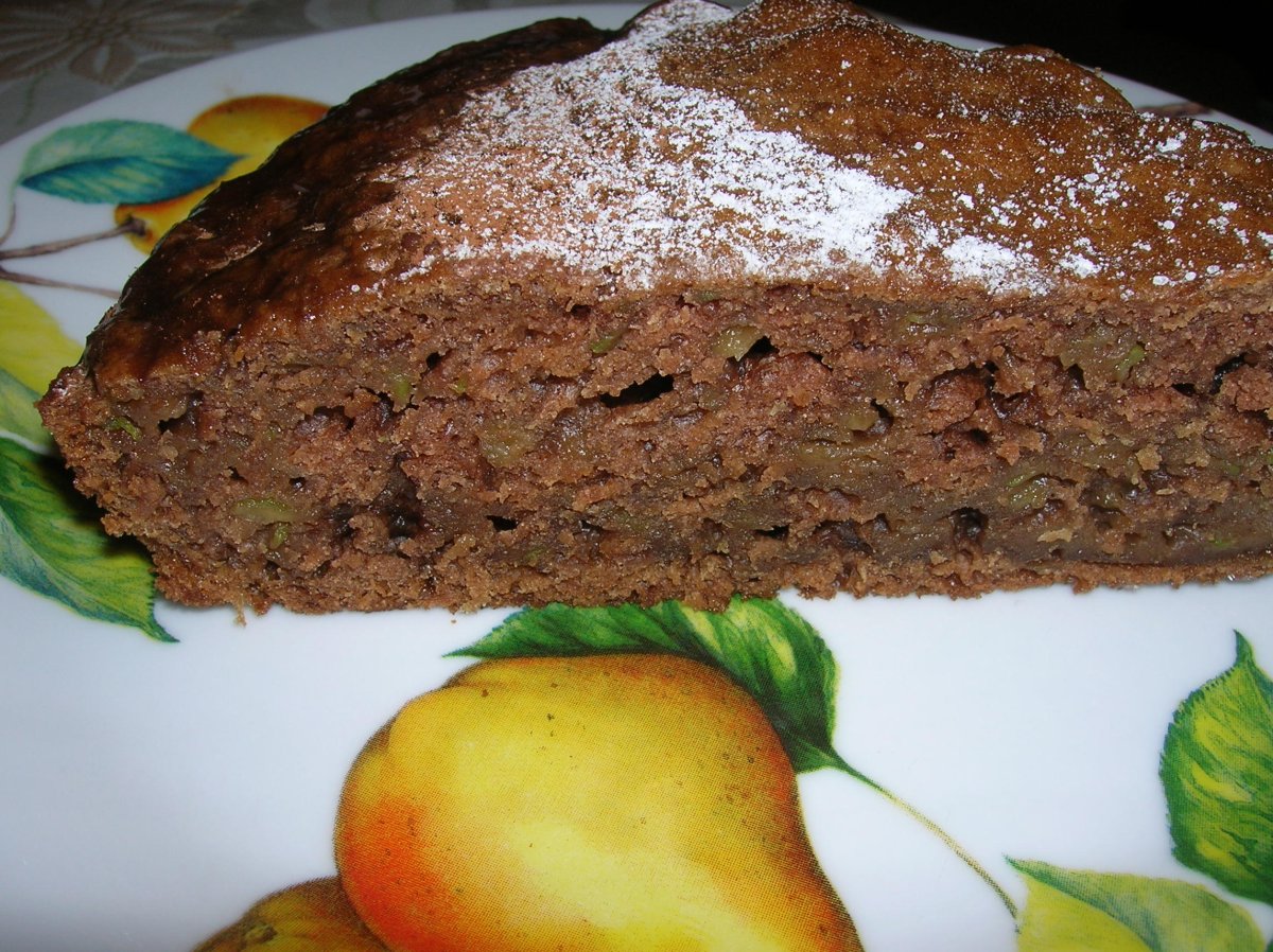 Сладкий пирог из кабачков