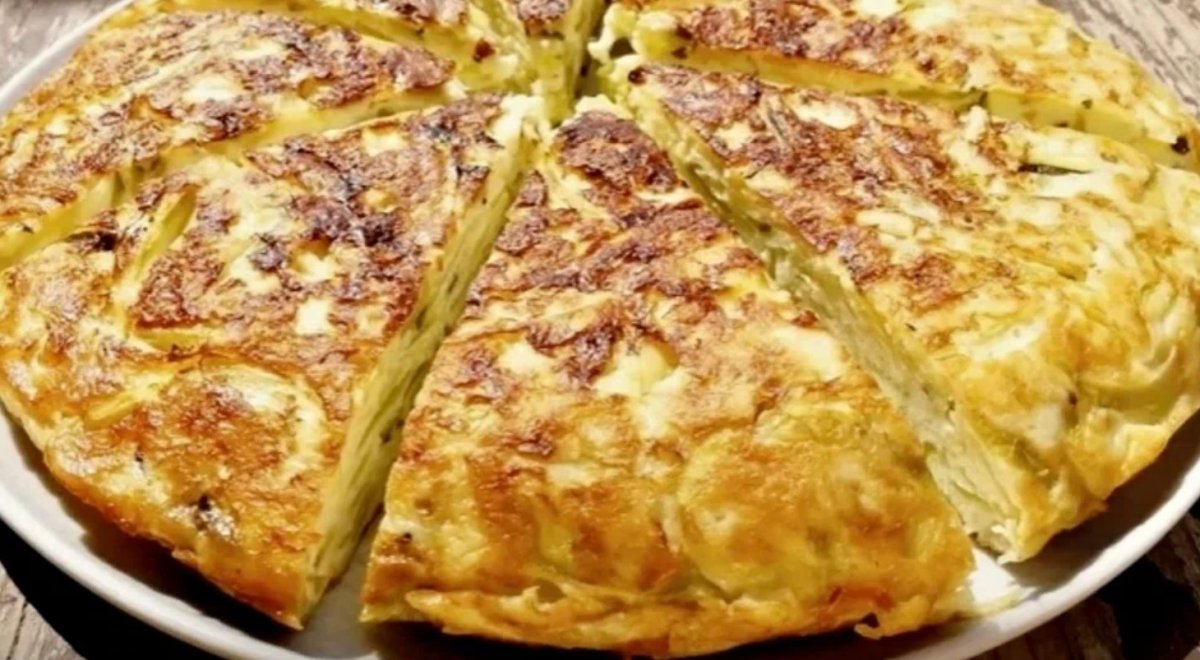 Пирог с ветчиной и кабачком