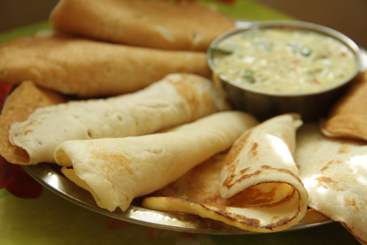Dosa индийское блюдо