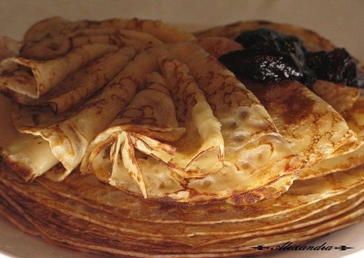 Домик из блинчиков