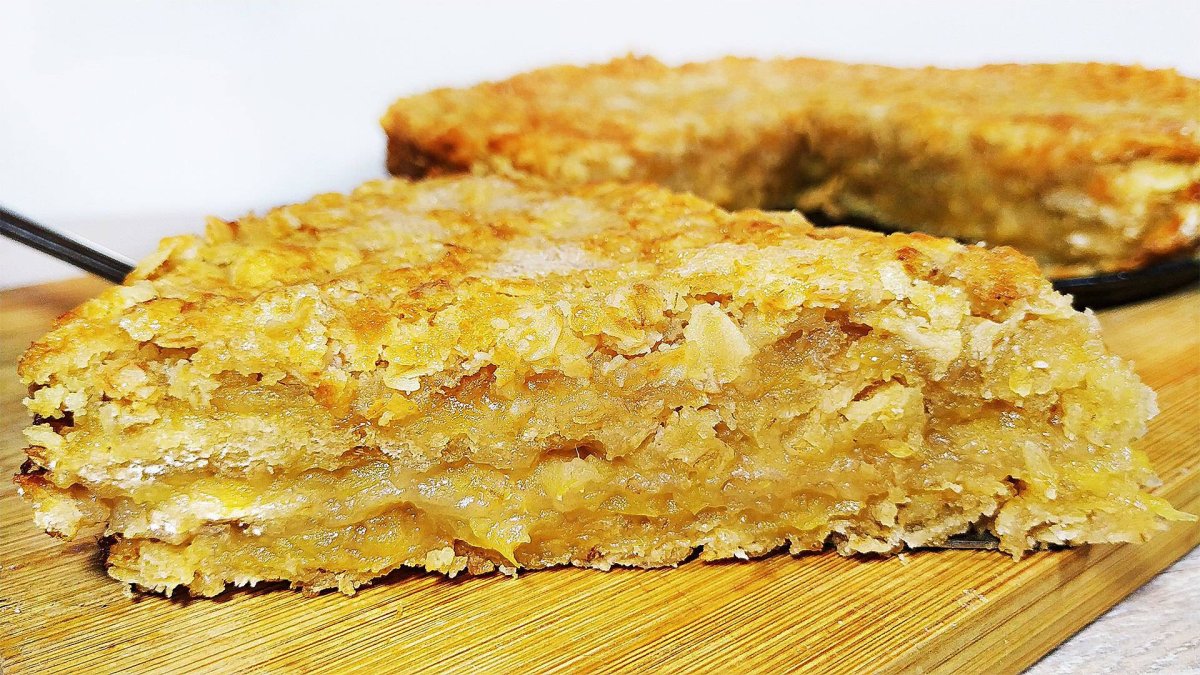 Пирог из овсяных хлопьев