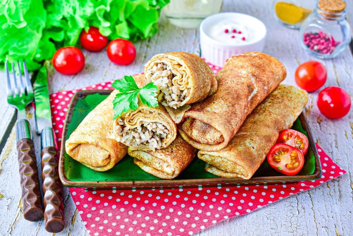 Блинчики на улице