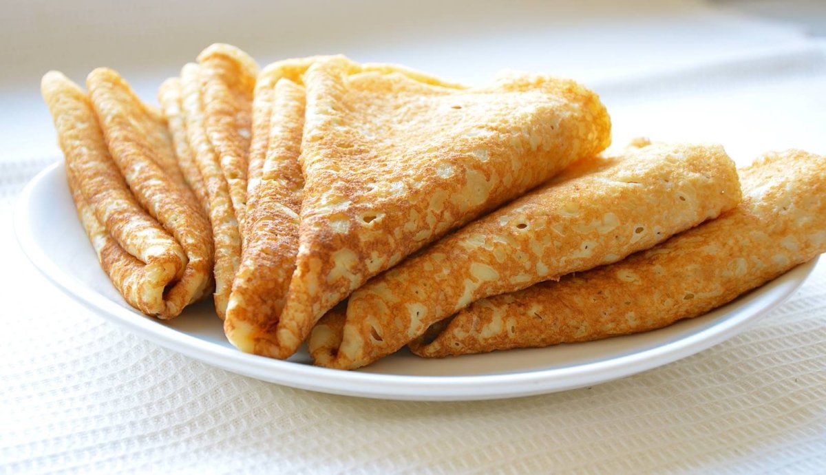 Блины с тыквой и сыром
