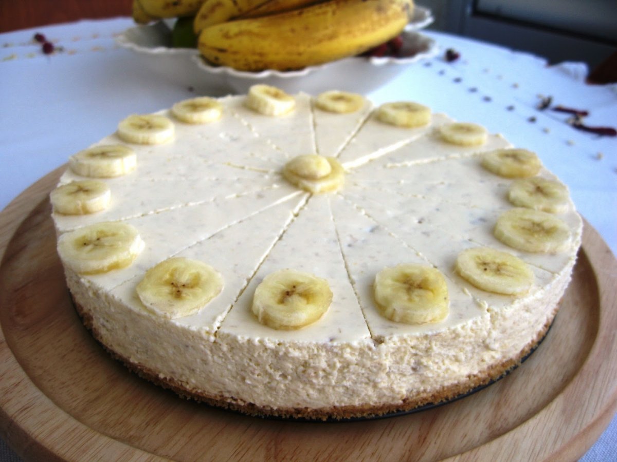 Пирог банановый без выпечки