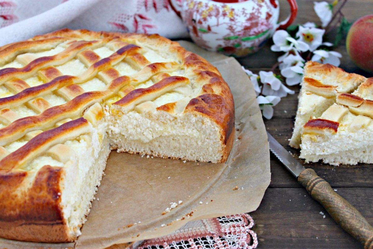 Пирог с клубникой