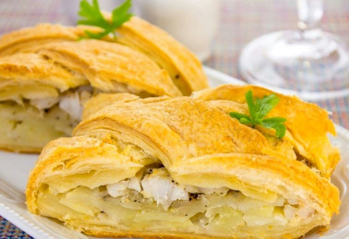Открытые пироги с картошкой