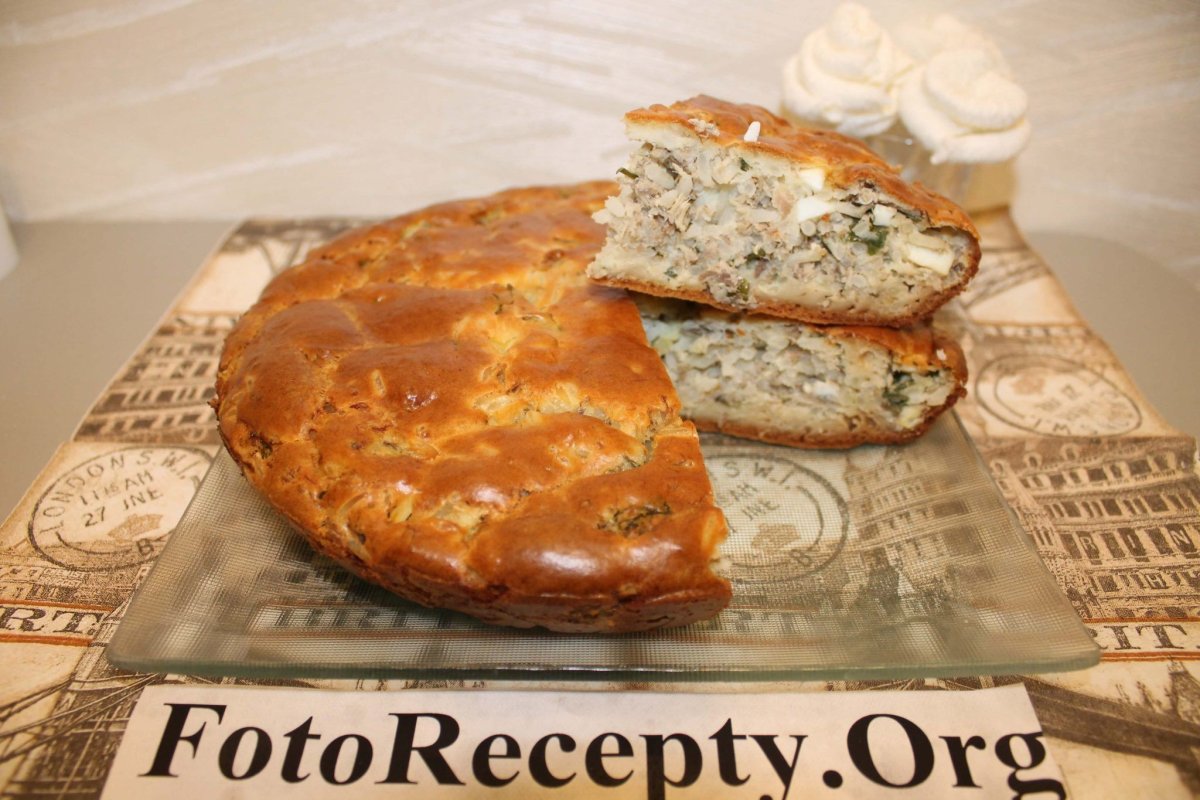 Пирог с мясом и картофелем