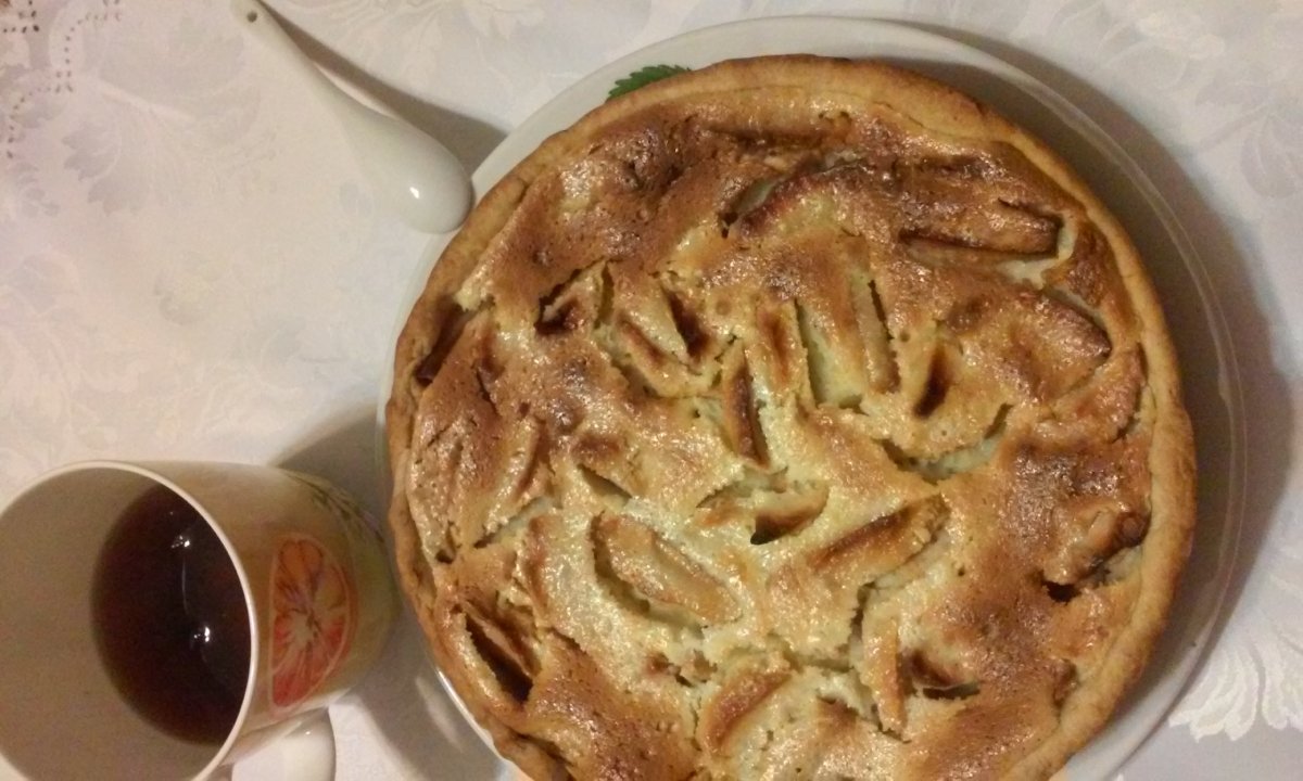 Овсяная шарлотка