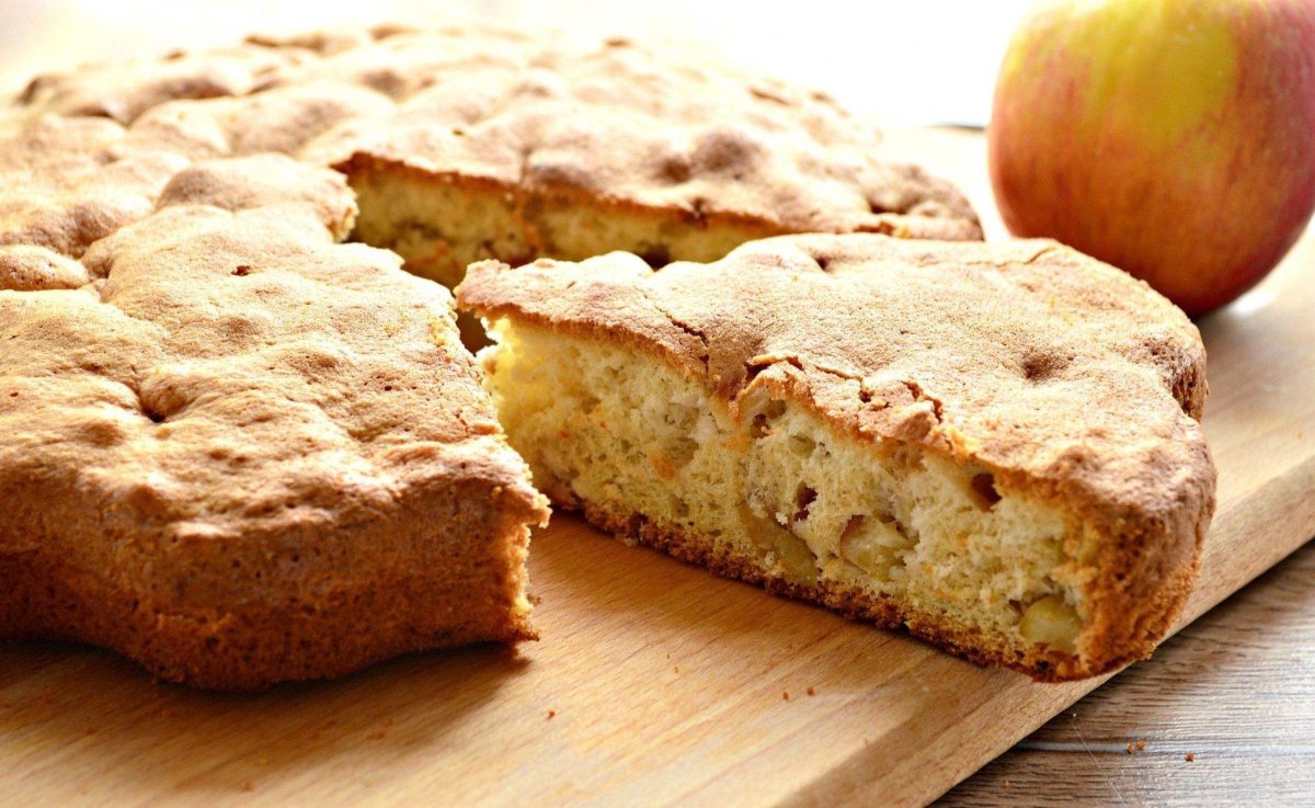 Шарлотка из цельнозерновой муки