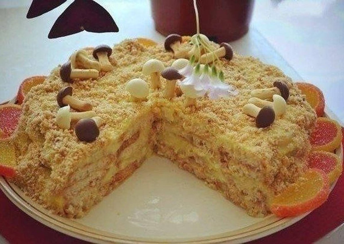 Торт из печенья без выпечки