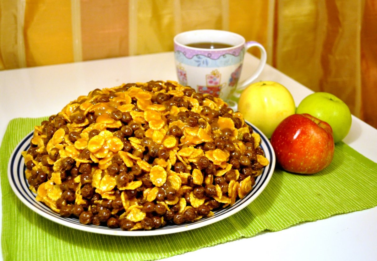 Десерт из кукурузных хлопьев