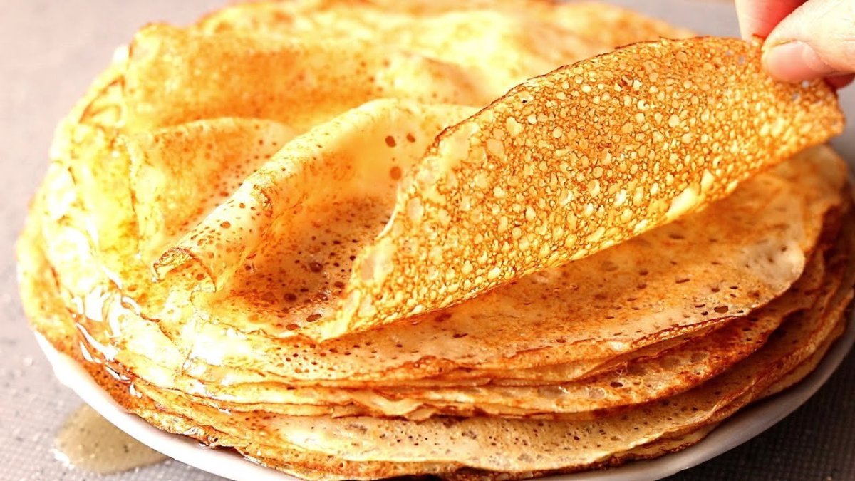 Блины на кислом кефире