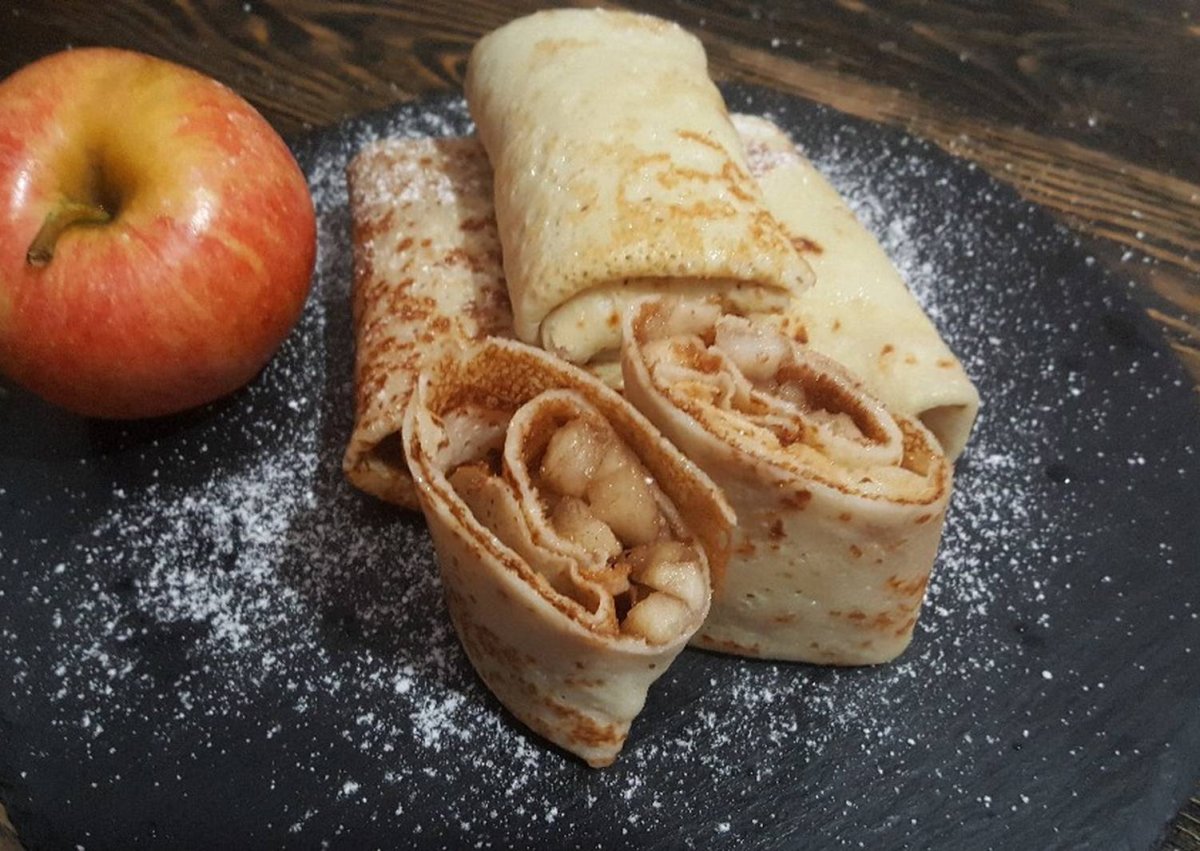 Блинчики с ветчиной и сыром