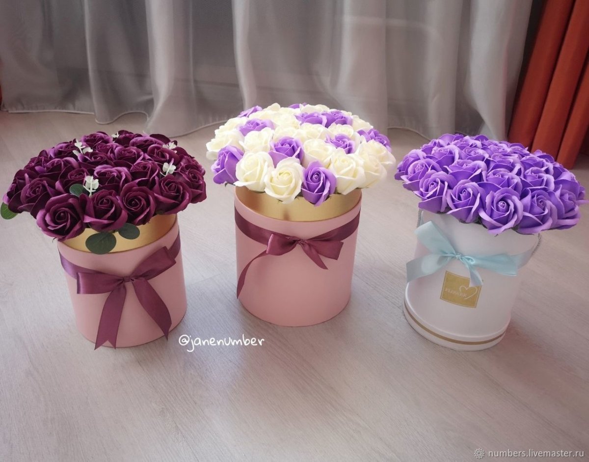 Букет из мыльных цветов маме