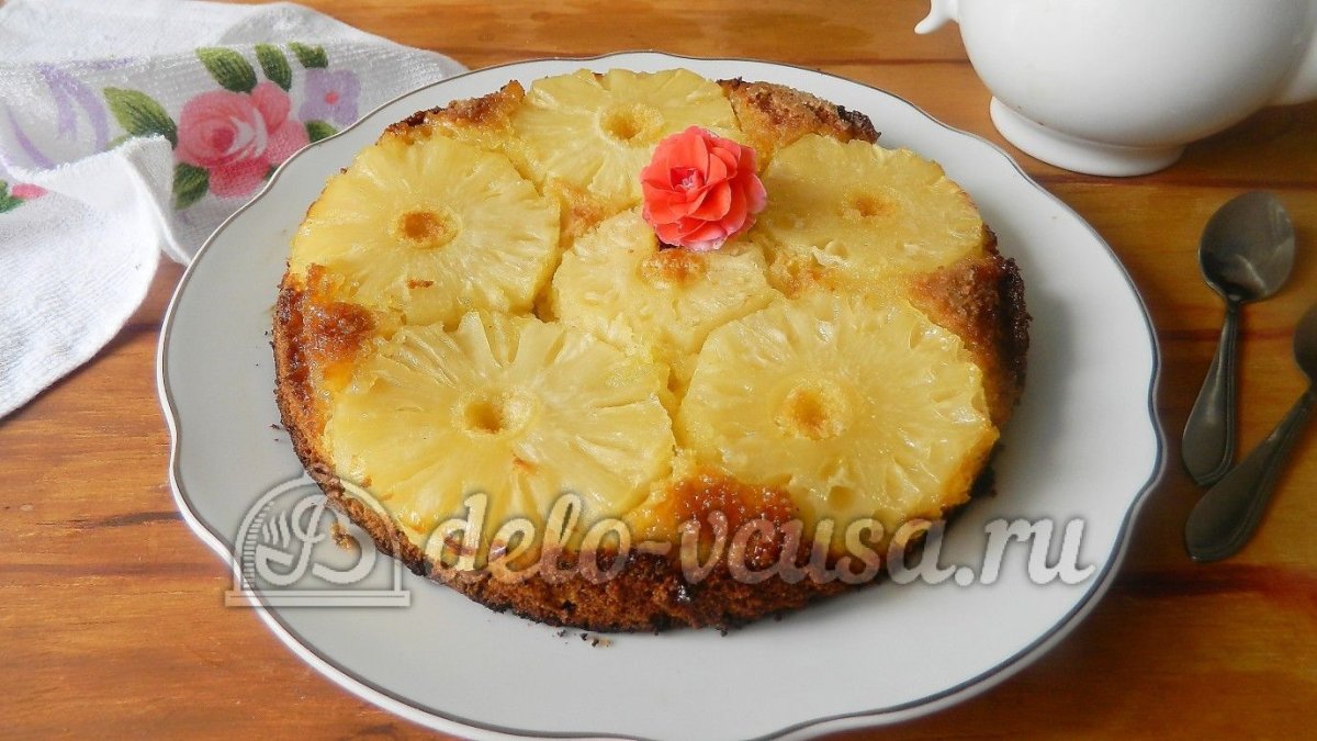 Венский пирог с ананасом