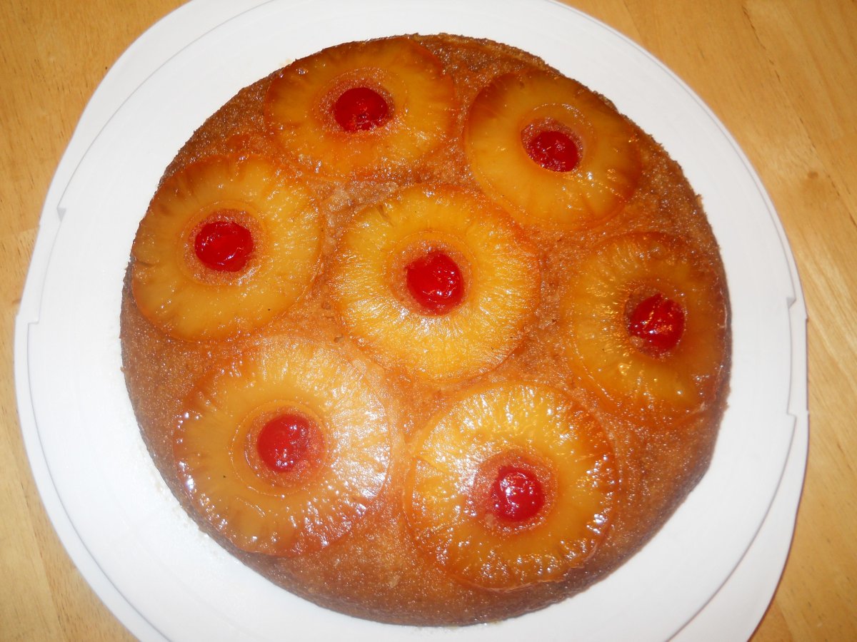 Пирог с творогом и ананасами