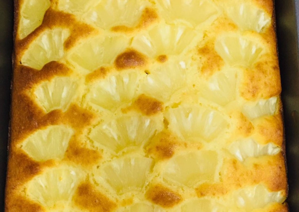 Перевернутый пирог с ананасами