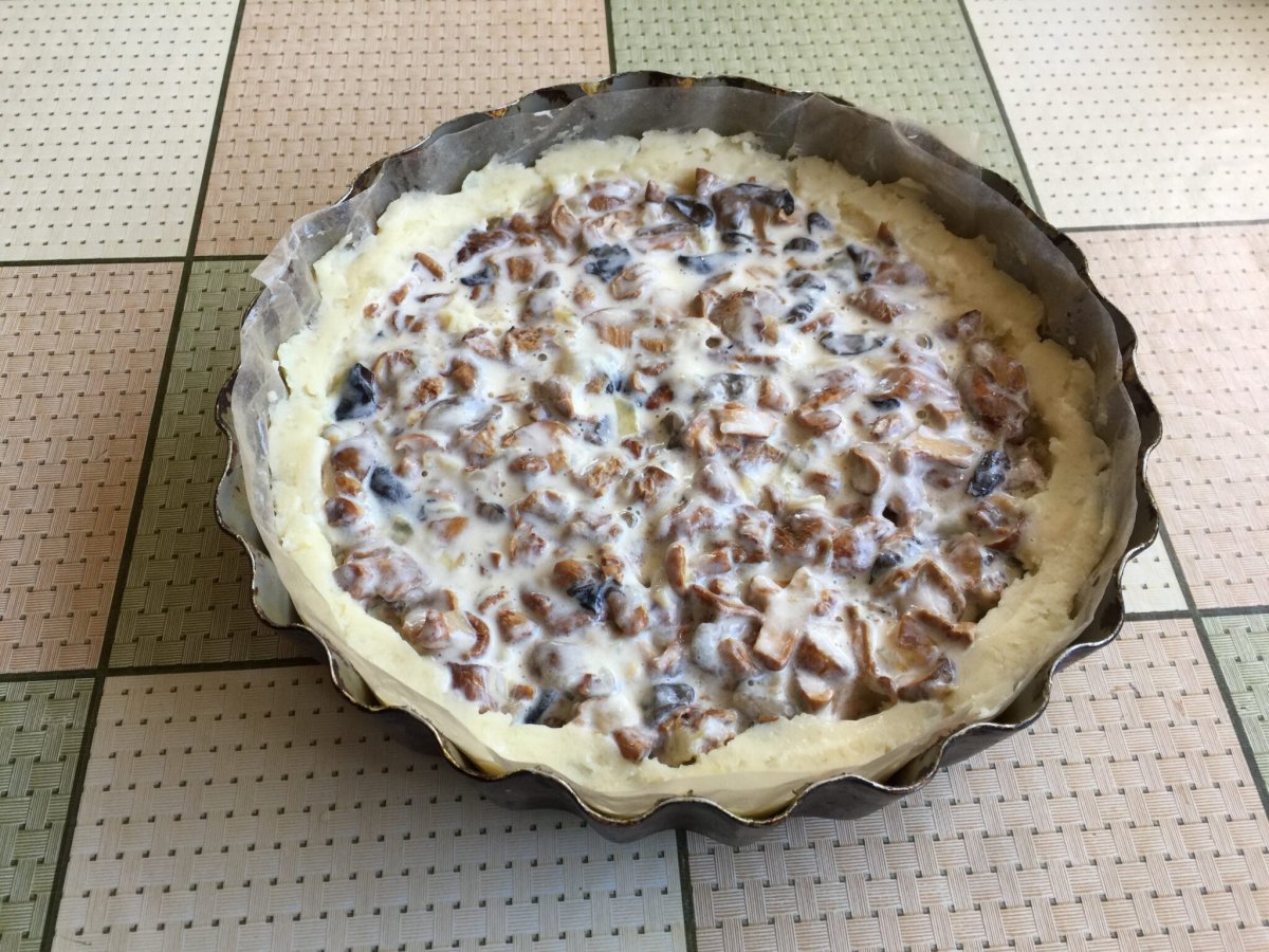 Пирог с картофельной основой